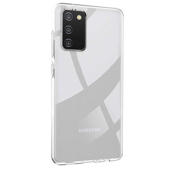 CaseUp Samsung Galaxy A03s Kılıf İnce Şeffaf Silikon Beyaz 2